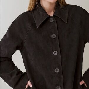 Reformation veda celine suede jacket